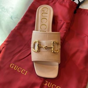 Gucci Nappa Lumiere sandal slide